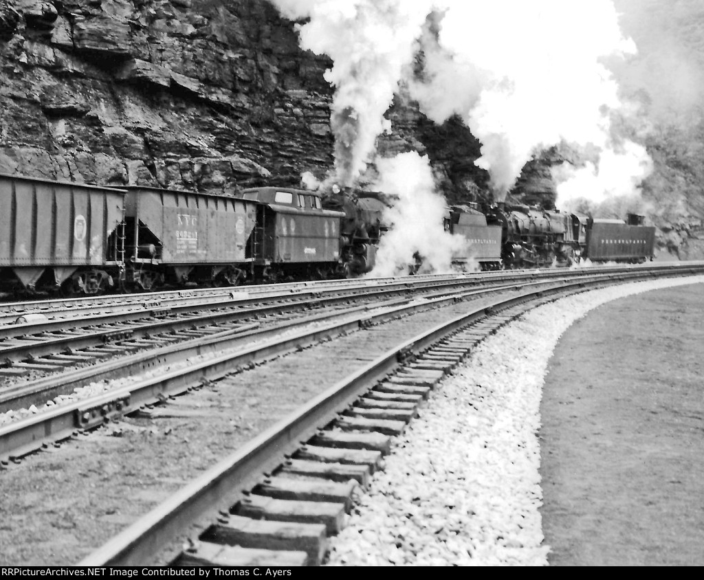 PRR Westbound Pushers, #1 of 2, c. 1951